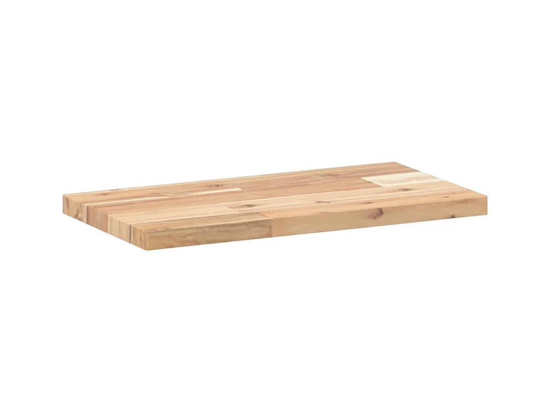 Estantes flotantes 4 uds madera acacia sin tratar 40x20x2 cm ES903575
