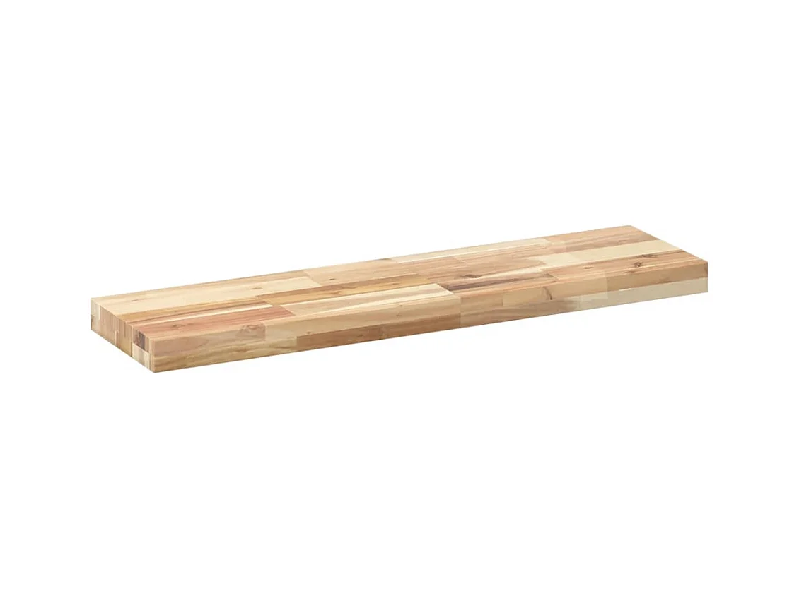Etagère murale 100x20x4 cm bois d'acacia massif non traité FR944086