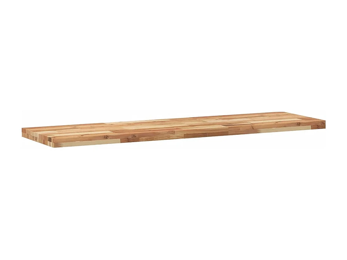 Estante flotante 4 uds madera acacia acabado aceite 160x40x4 cm ES792680