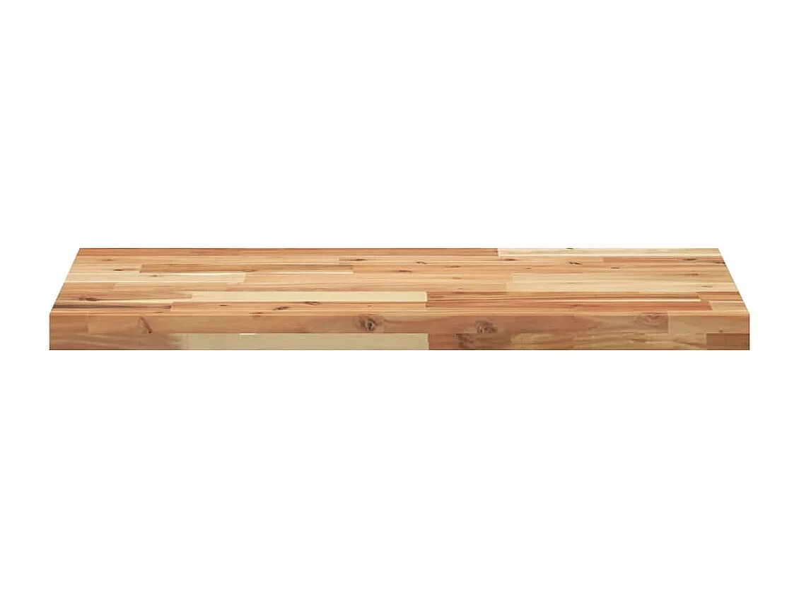 Estante flotante 4 uds madera acacia acabado aceite 160x40x4 cm ES792680