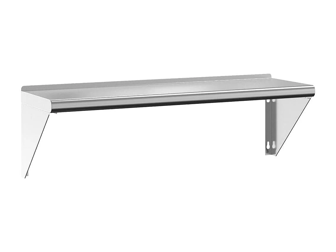 Étagère murale 100x30x31 cm argenté acier inoxydable FR871107