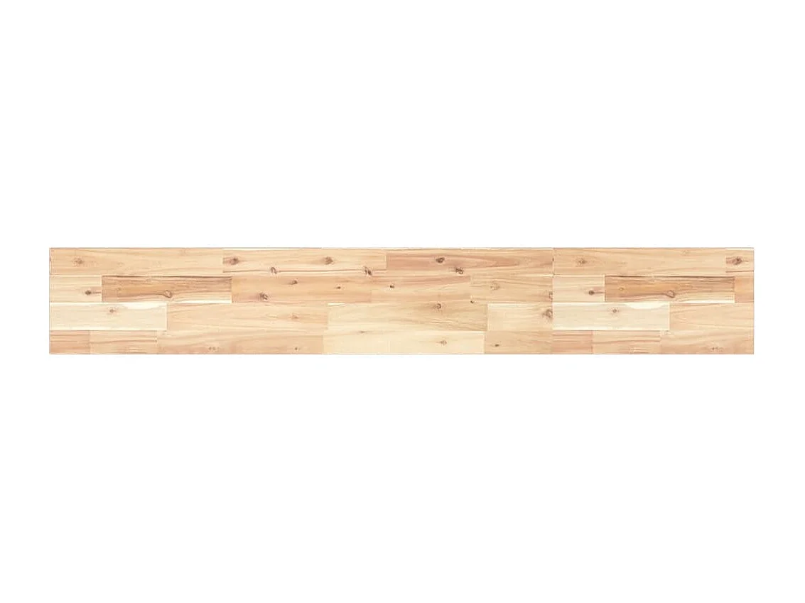 Estante flotante madera maciza de acacia sin tratar 160x20x2 cm ES832832