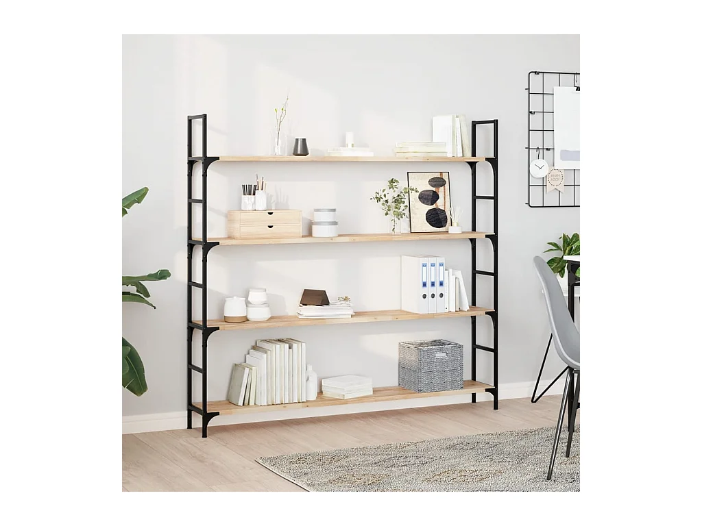 Etagère murale 160x20x2 cm bois d'acacia massif non traité FR331108
