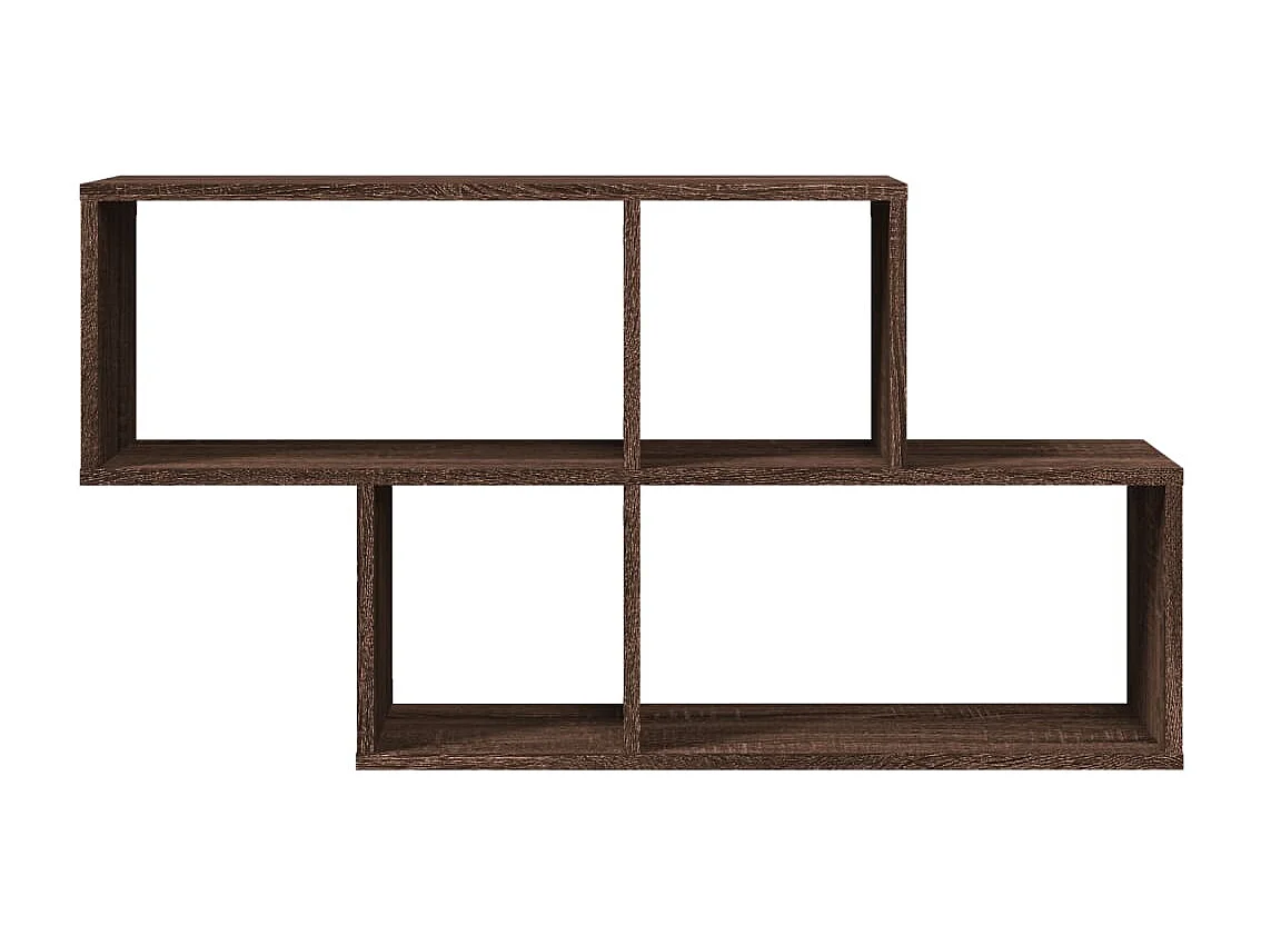 Étagère murale chêne marron 100x20x53 cm bois d'ingénierie FR847756