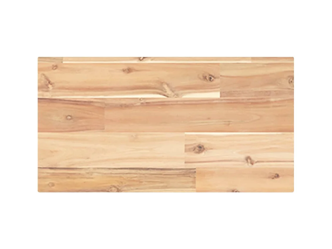 Estante flotante madera maciza de acacia sin tratar 60x20x2 cm ES513932