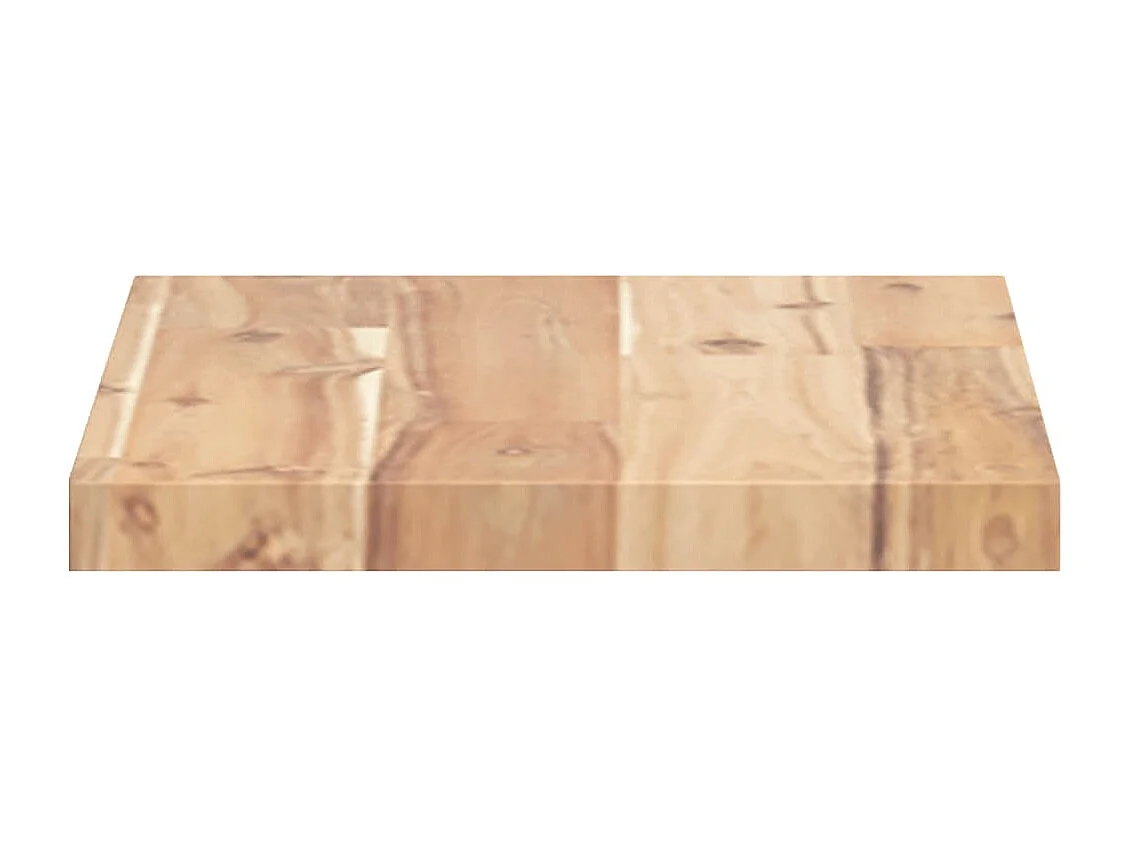 Etagère murale 60x20x2 cm bois d'acacia massif non traité FR879360