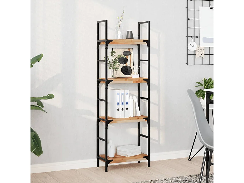 Etagère murale 60x20x4 cm acacia massif finition à l'huile FR884106