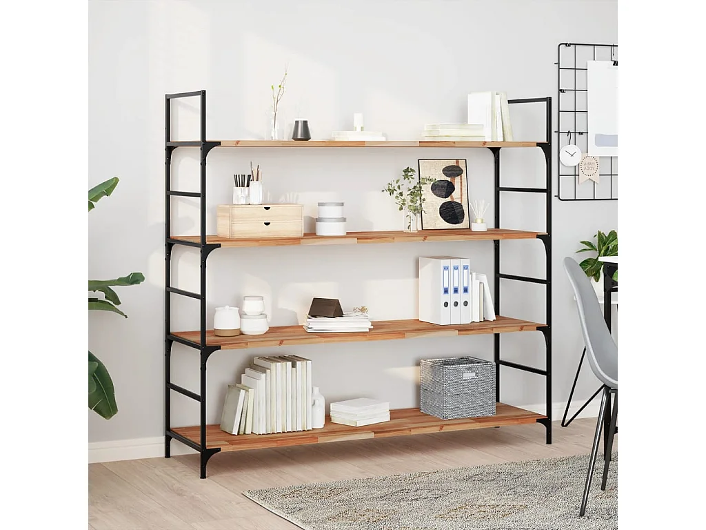 Etagère murale 160x40x2 cm acacia massif finition à l'huile FR645709