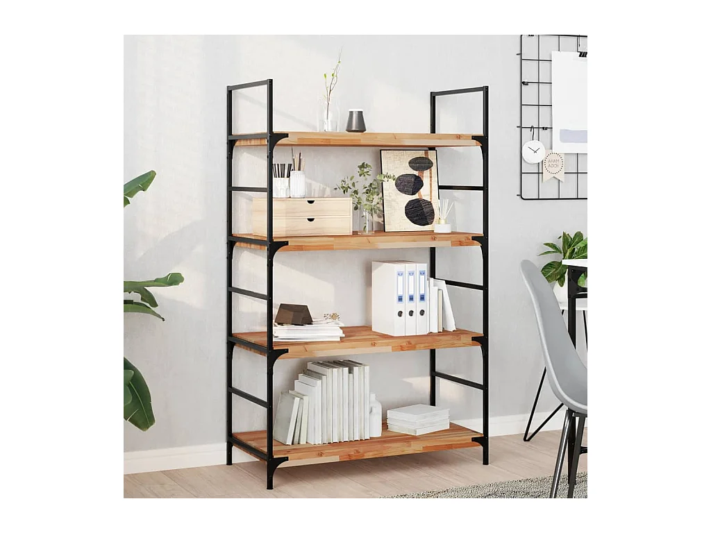 Etagère murale 100x40x4 cm acacia massif finition à l'huile FR652727