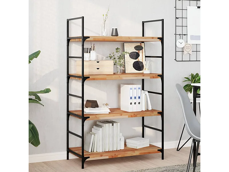 Etagère murale 60x40x4 cm acacia massif finition à l'huile FR838278