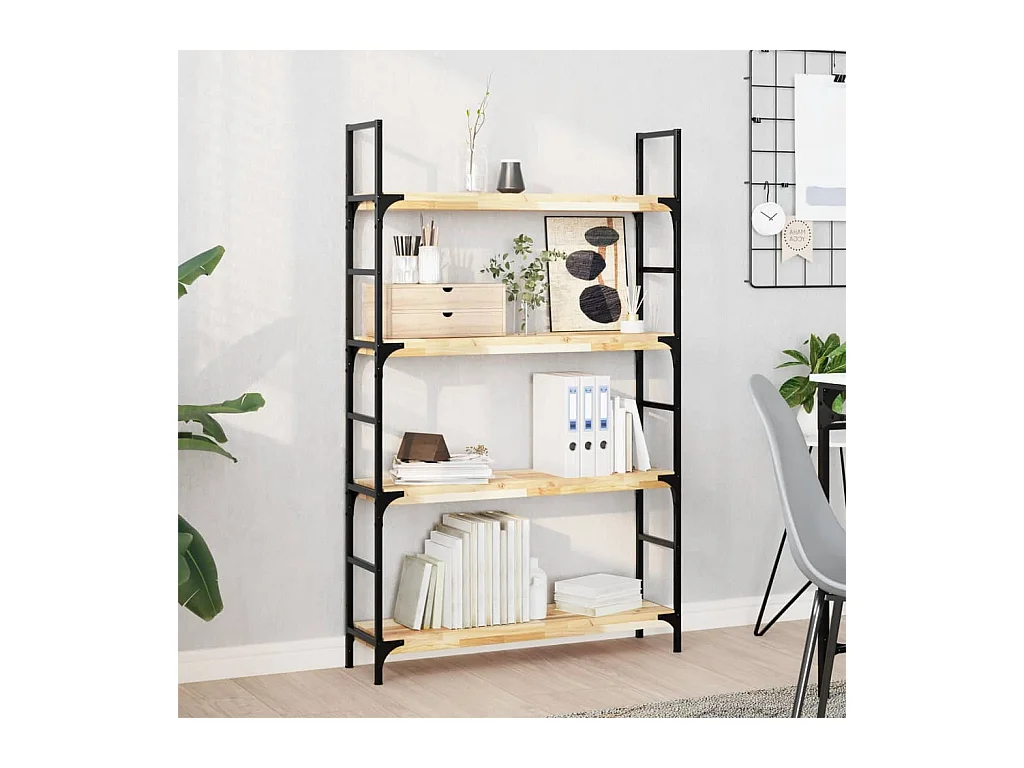Etagère murale 80x20x4 cm bois d'acacia massif non traité FR328694