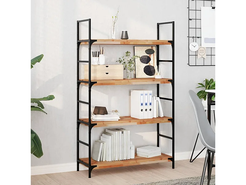 Etagère murale 100x30x4 cm acacia massif finition à l'huile FR630809