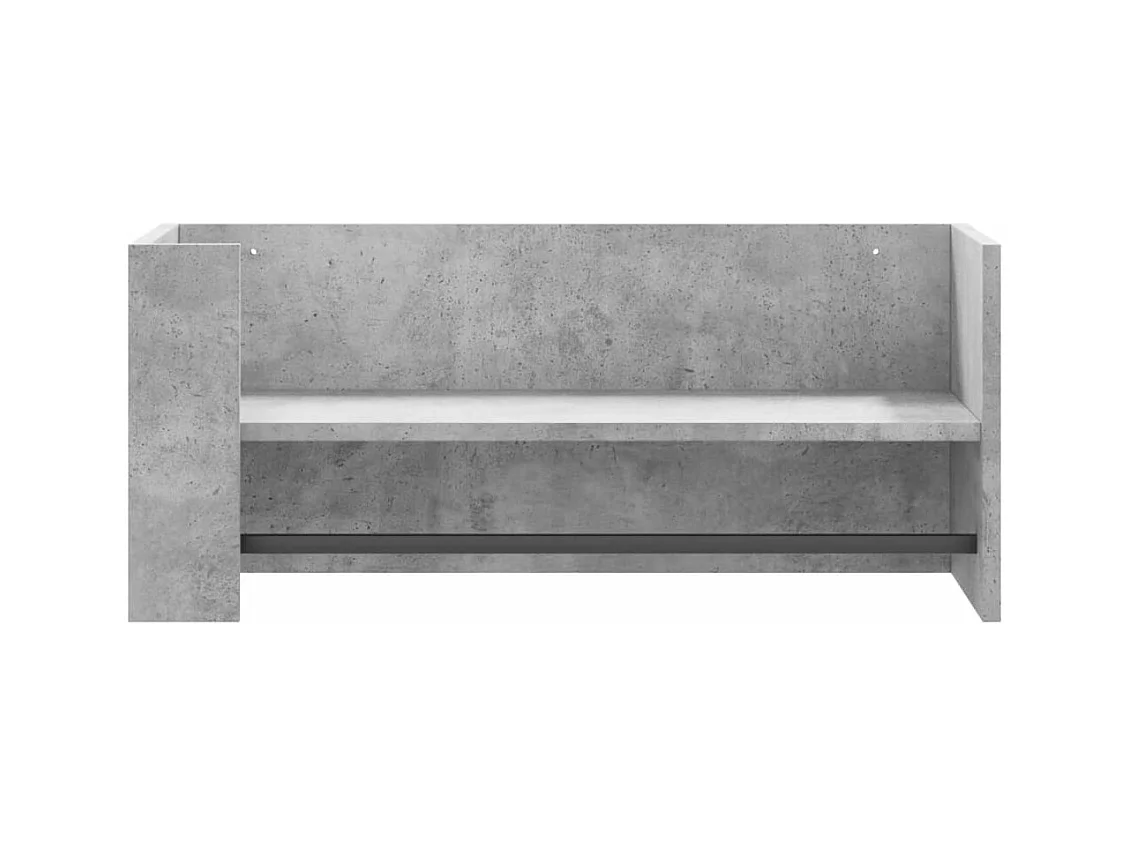 Étagère murale gris béton 70,5x35x30,5 cm bois d'ingénierie FR652691