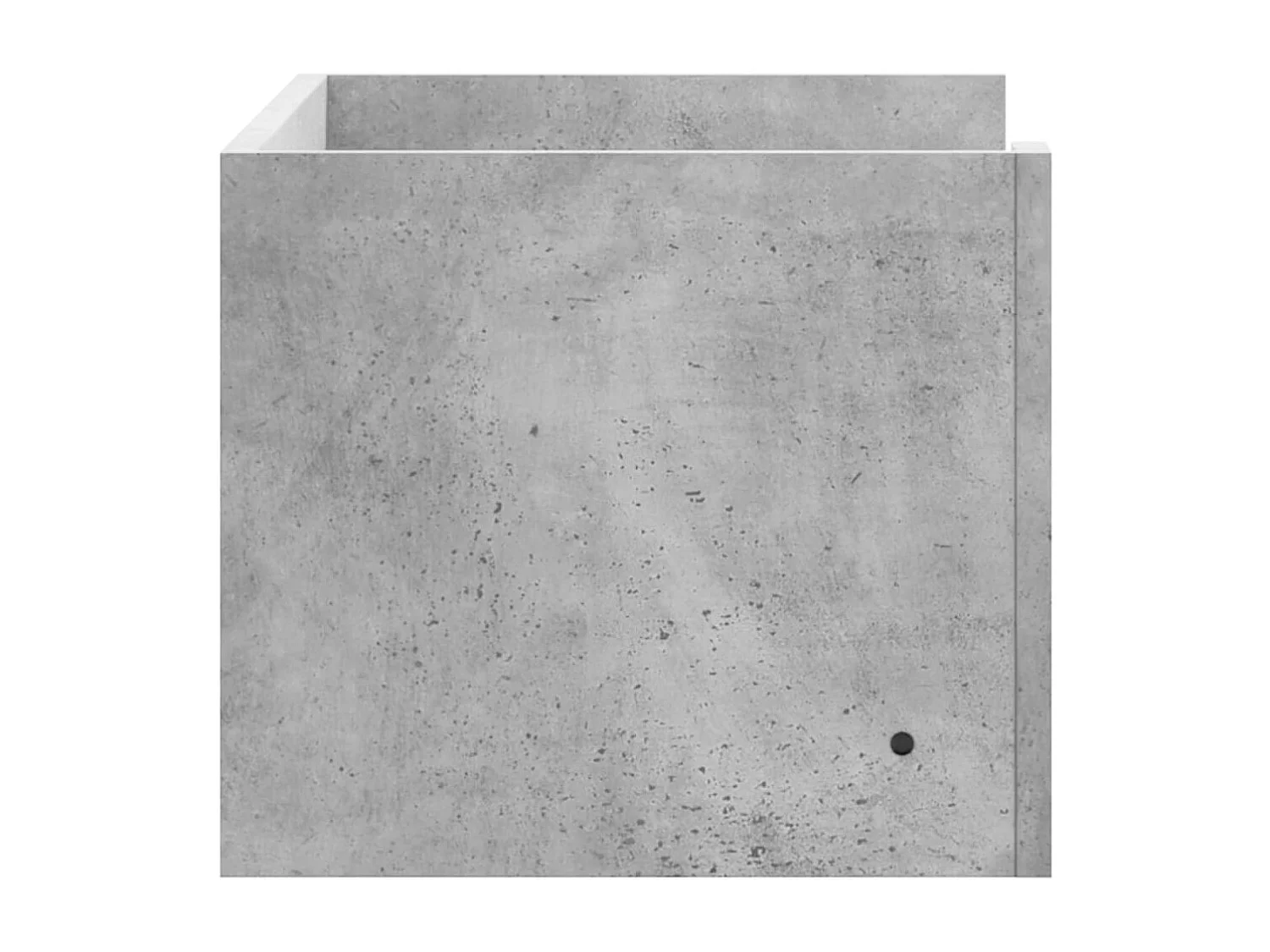 Wandschap 70,5x35x30,5 cm bewerkt hout betongrijs BE247358