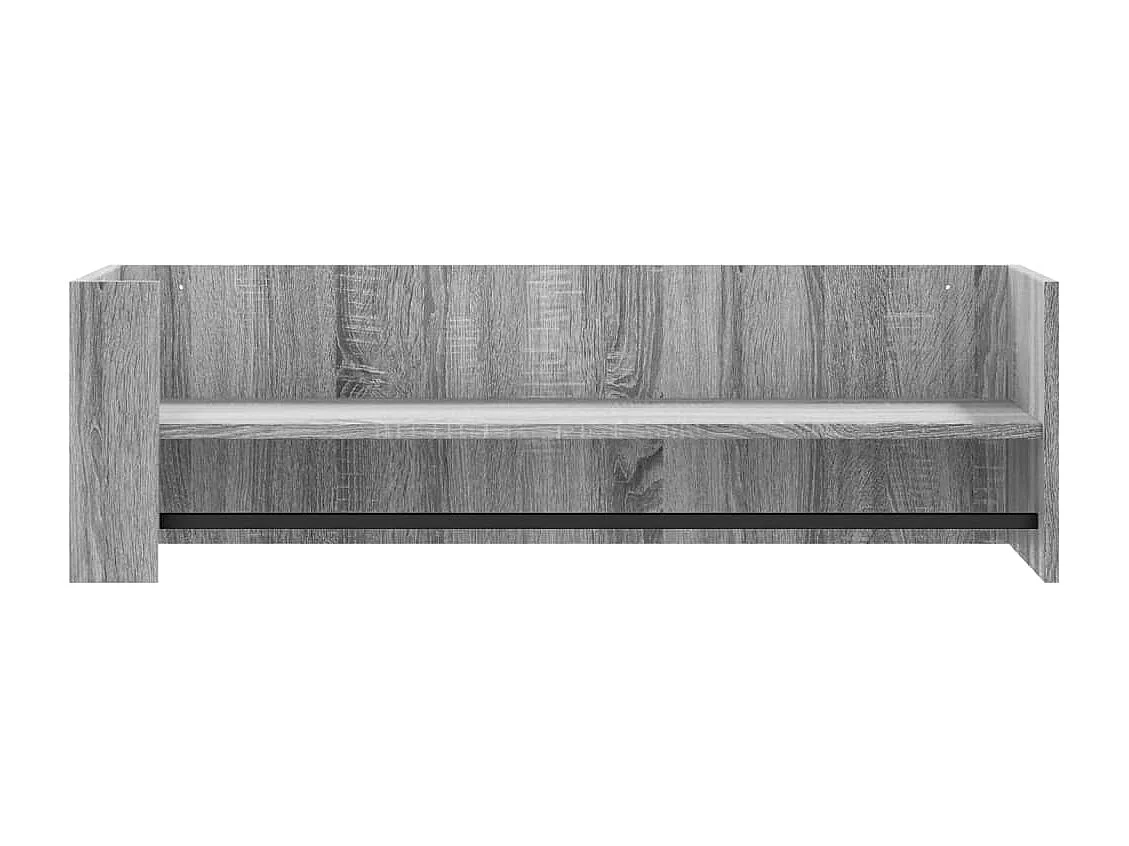 Wandschap 100x35x30,5 cm bewerkt hout grijs sonoma eikenkleurig BE344866
