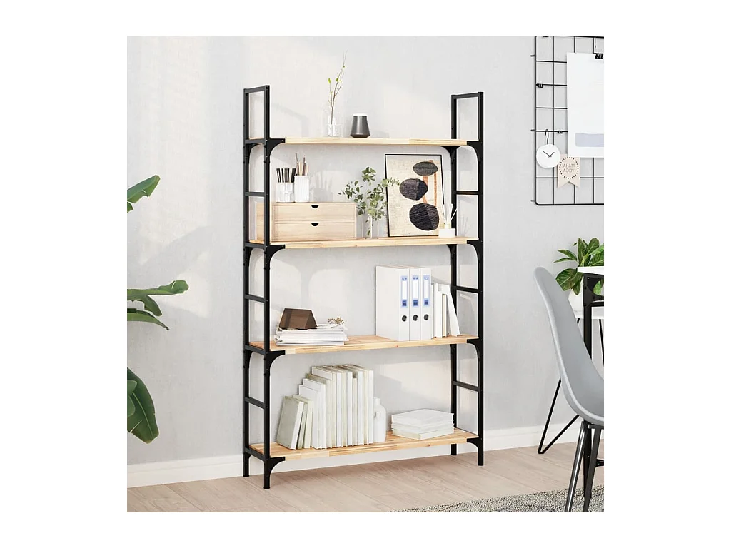 Etagère murale 100x20x2 cm bois d'acacia massif non traité FR253400
