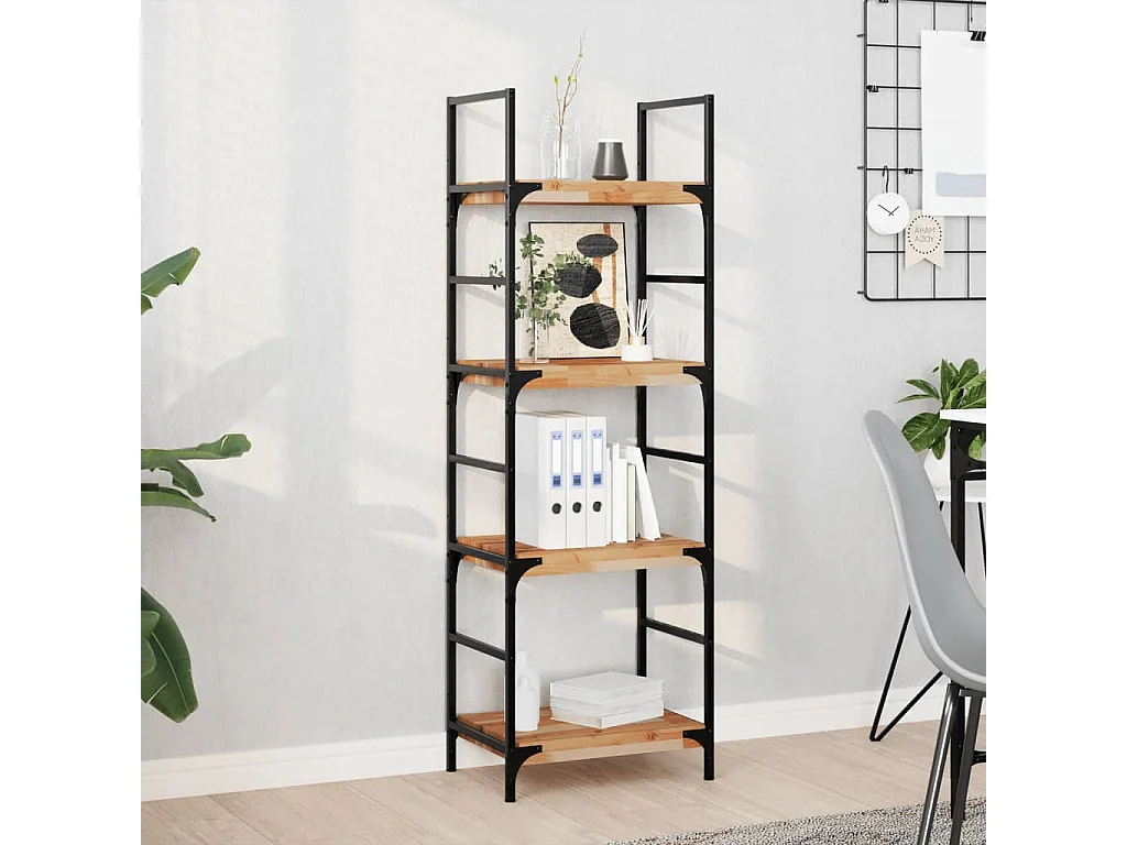 Etagère murale 60x30x4 cm acacia massif finition à l'huile FR365495