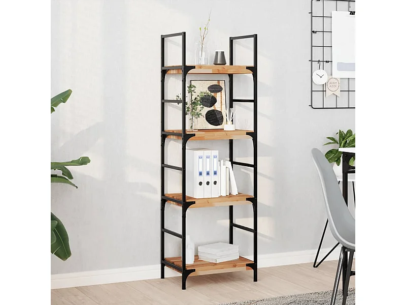 Etagère murale 60x30x4 cm acacia massif finition à l'huile FR365495