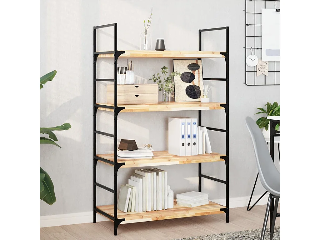 Wandschappen 2 st zwevend 60x40x4 cm onbehandeld acaciahout BE956178
