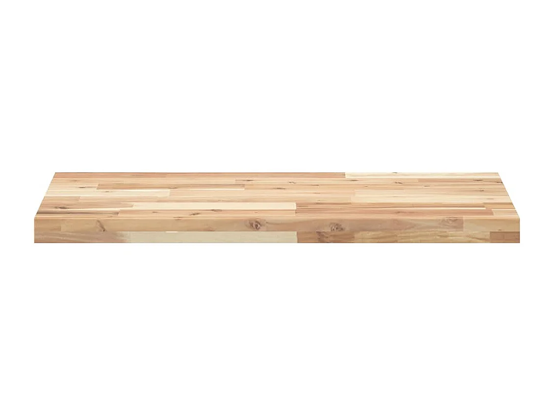Wandschappen 2 st zwevend 60x40x4 cm onbehandeld acaciahout BE956178