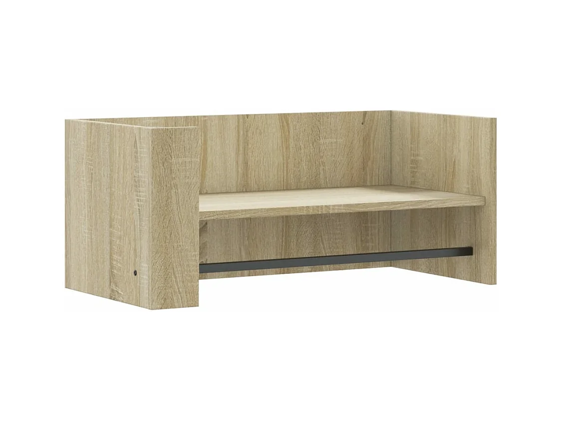 Estante de pared madera ingeniería roble Sonoma 70,5x35x30,5 cm ES608504