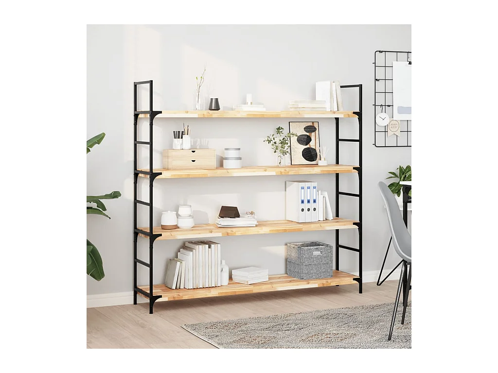 Etagère murale 160x30x4 cm bois d'acacia massif non traité FR220453