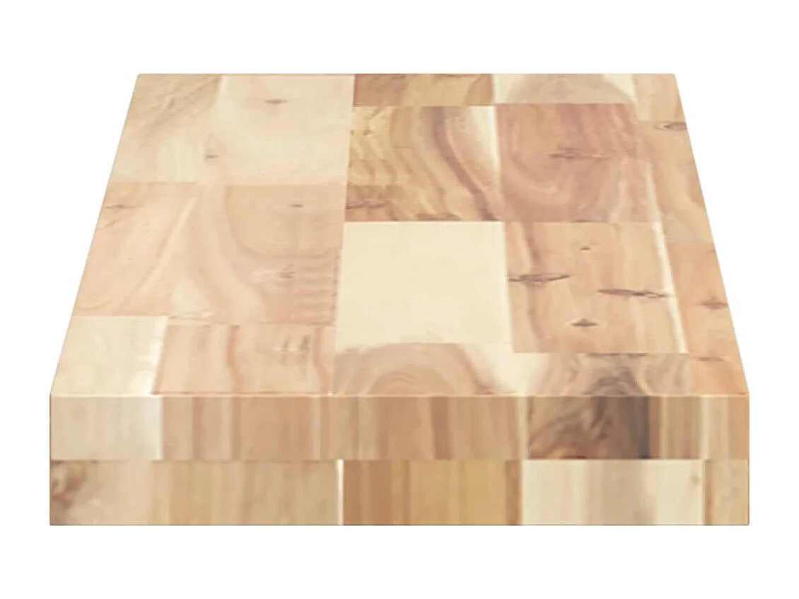 Etagères murales 2 pcs 100x20x4 cm acacia massif non traité FR697044