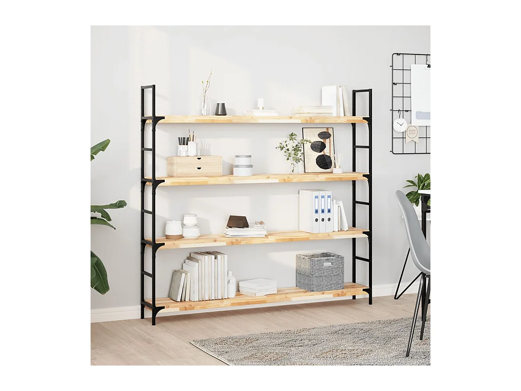 Etagère murale 160x20x4 cm bois d'acacia massif non traité FR156392