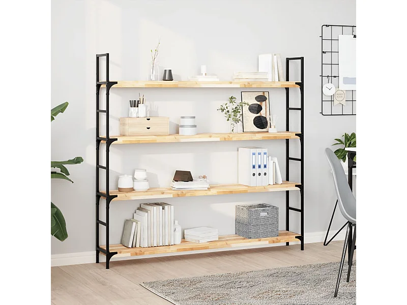 Etagère murale 160x20x4 cm bois d'acacia massif non traité FR156392