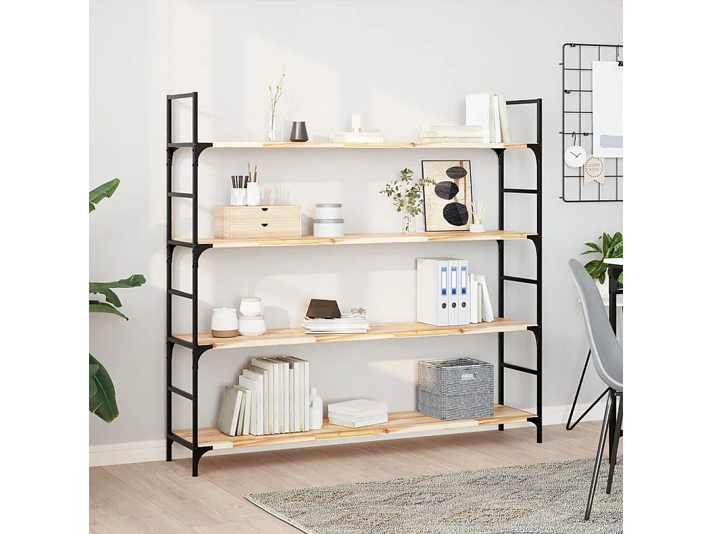 Etagère murale 120x30x2 cm bois d'acacia massif non traité FR780154