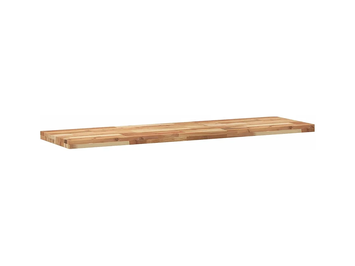 Estante flotante 3 uds madera acacia acabado aceite 160x40x4cm ES438669