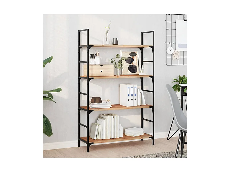 Etagère murale 100x30x2 cm acacia massif finition à l'huile FR280955