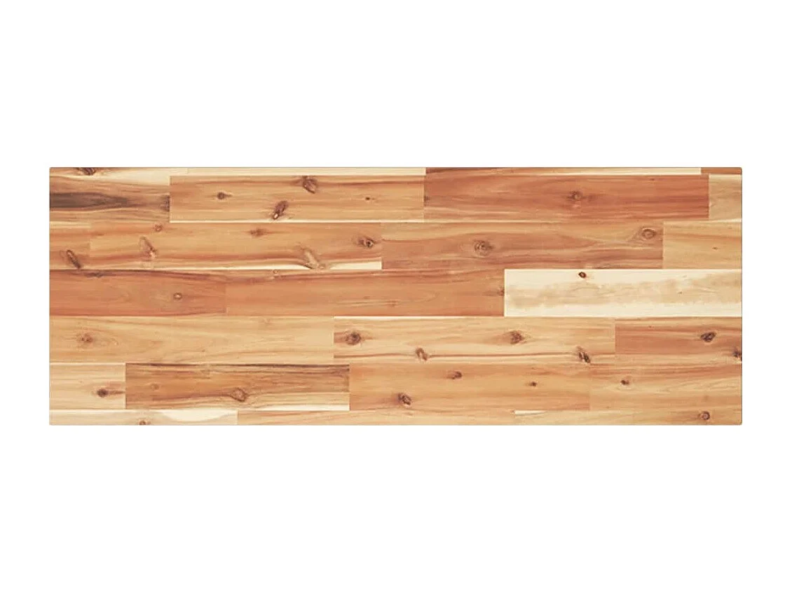 Estante flotante madera acacia maciza acabado aceite 100x30x2cm ES252174