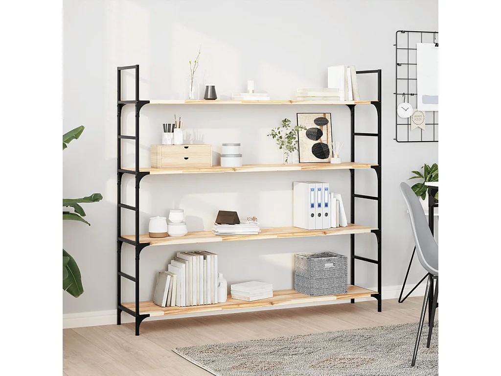 Etagère murale 140x30x2 cm bois d'acacia massif non traité FR478593