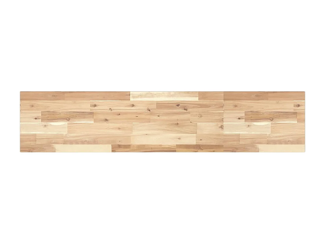 Estante flotante madera maciza de acacia sin tratar 140x30x2 cm ES494708