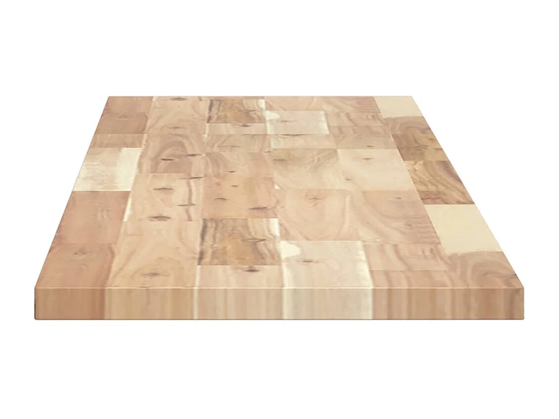 Estante flotante madera maciza de acacia sin tratar 140x30x2 cm ES494708