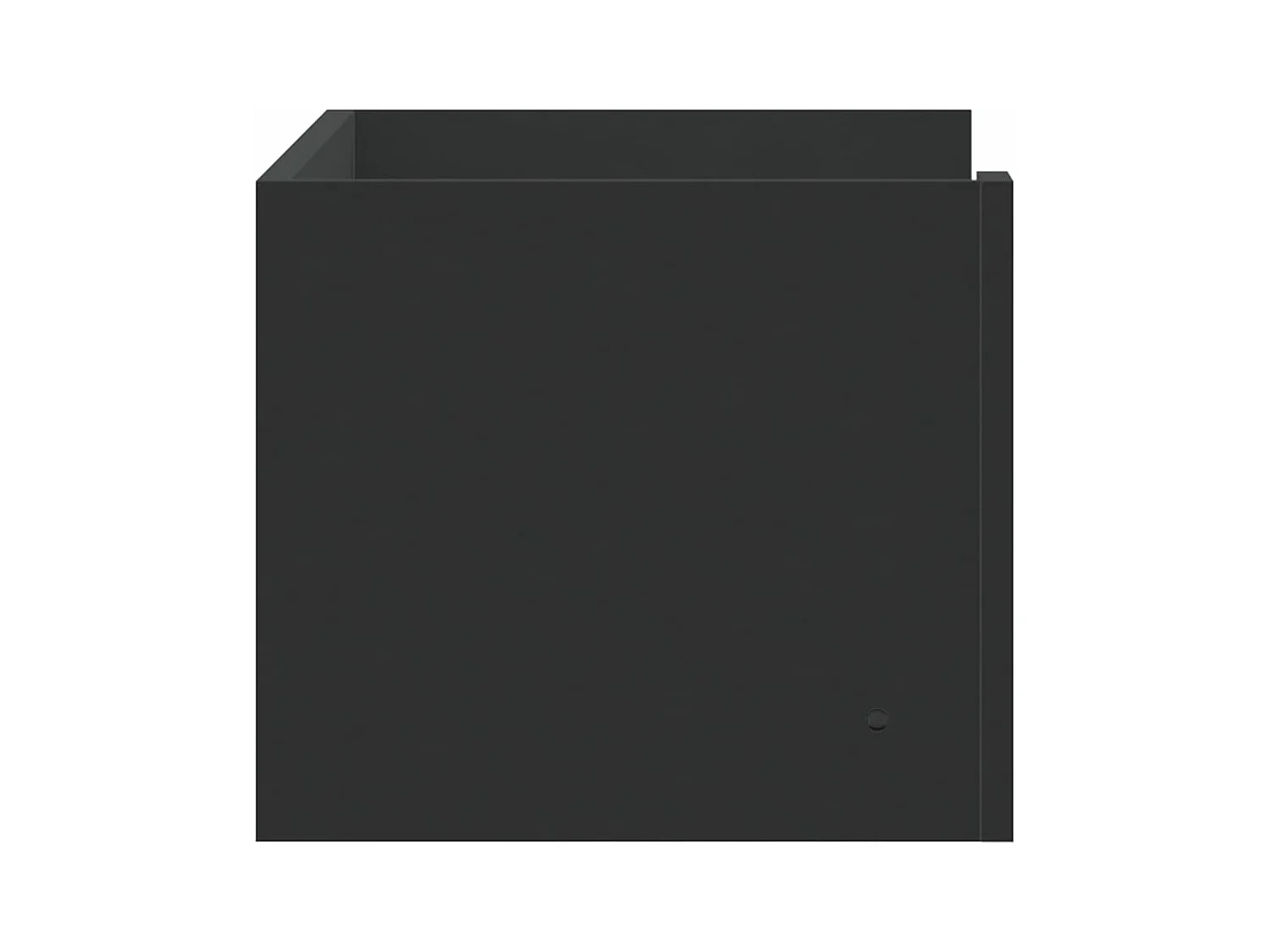 Estante de pared madera de ingeniería negro 70,5x35x30,5 cm ES232323