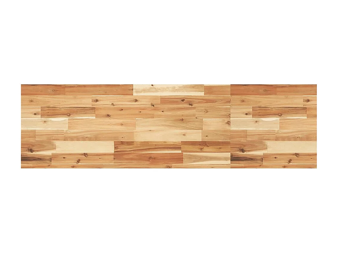 Etagère murale 120x40x4 cm acacia massif finition à l'huile FR328929