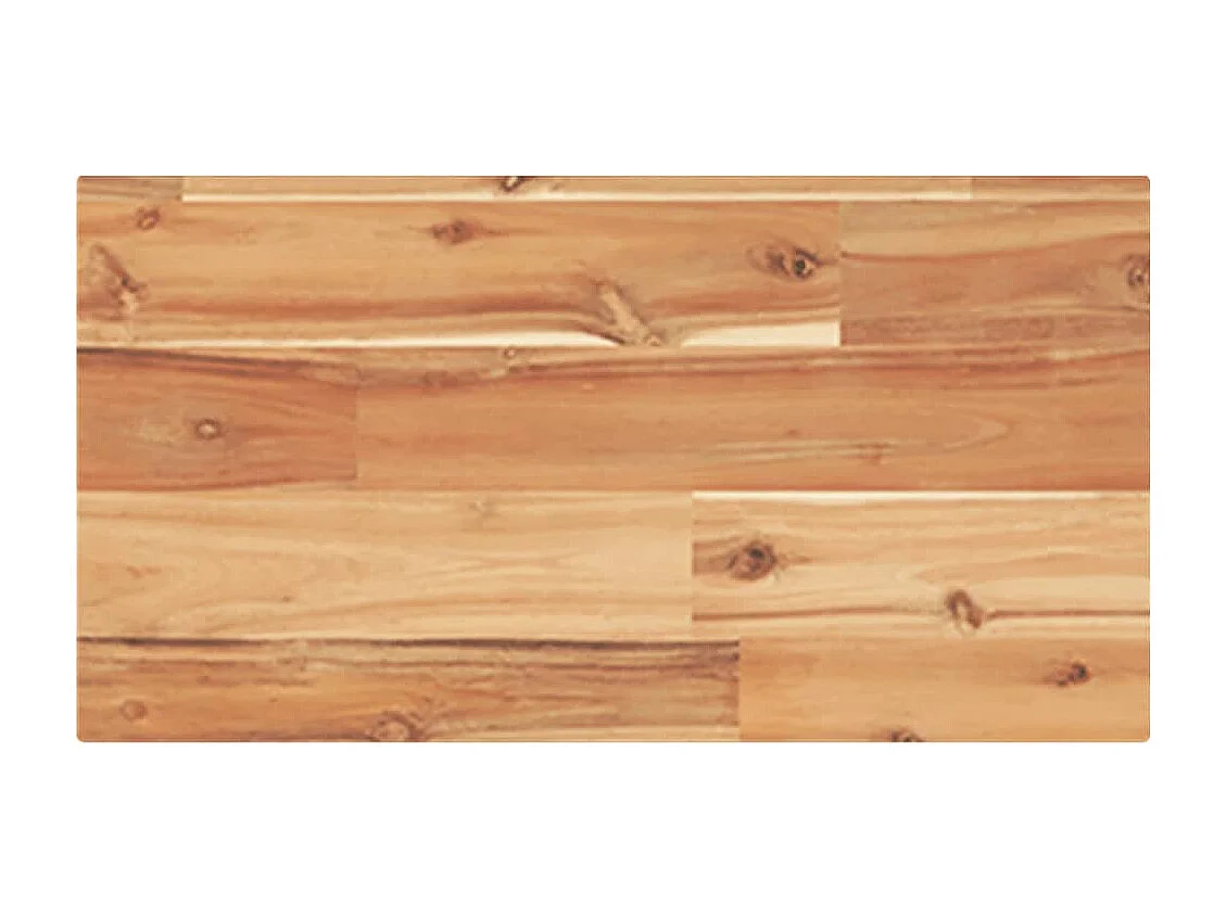 Estante flotante madera acacia maciza acabado aceite 60x20x2 cm ES568103