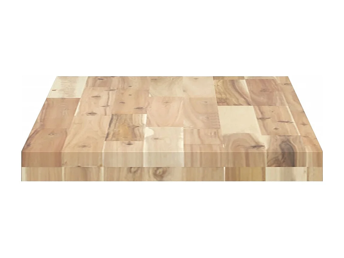 Estantes flotantes 3 uds madera acacia sin tratar 60x40x4 cm ES592606