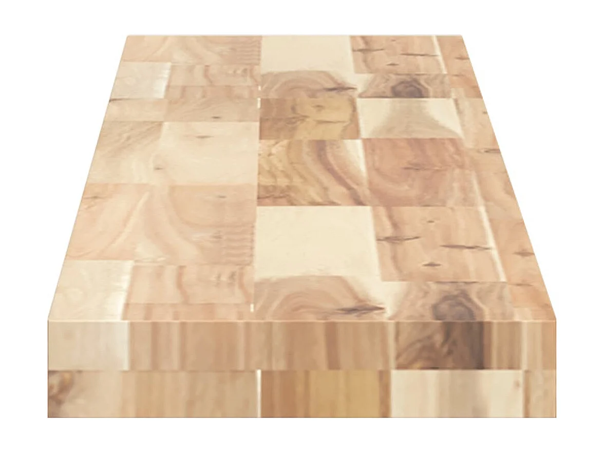 Etagères murales 2 pcs 120x20x4 cm acacia massif non traité FR371194