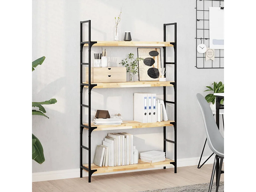 Wandschappen 3 st zwevend 100x20x4 cm onbehandeld acaciahout BE506458