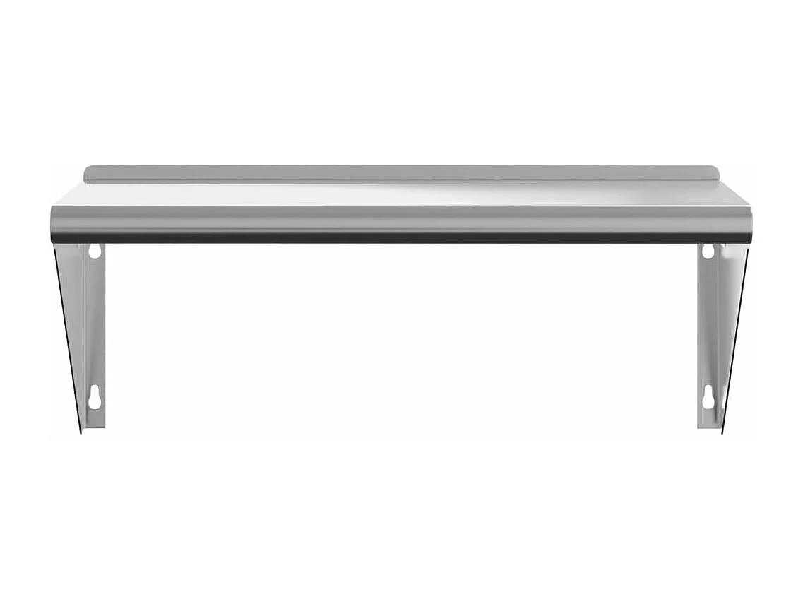 Étagère murale 75x30x31 cm argenté acier inoxydable FR749115