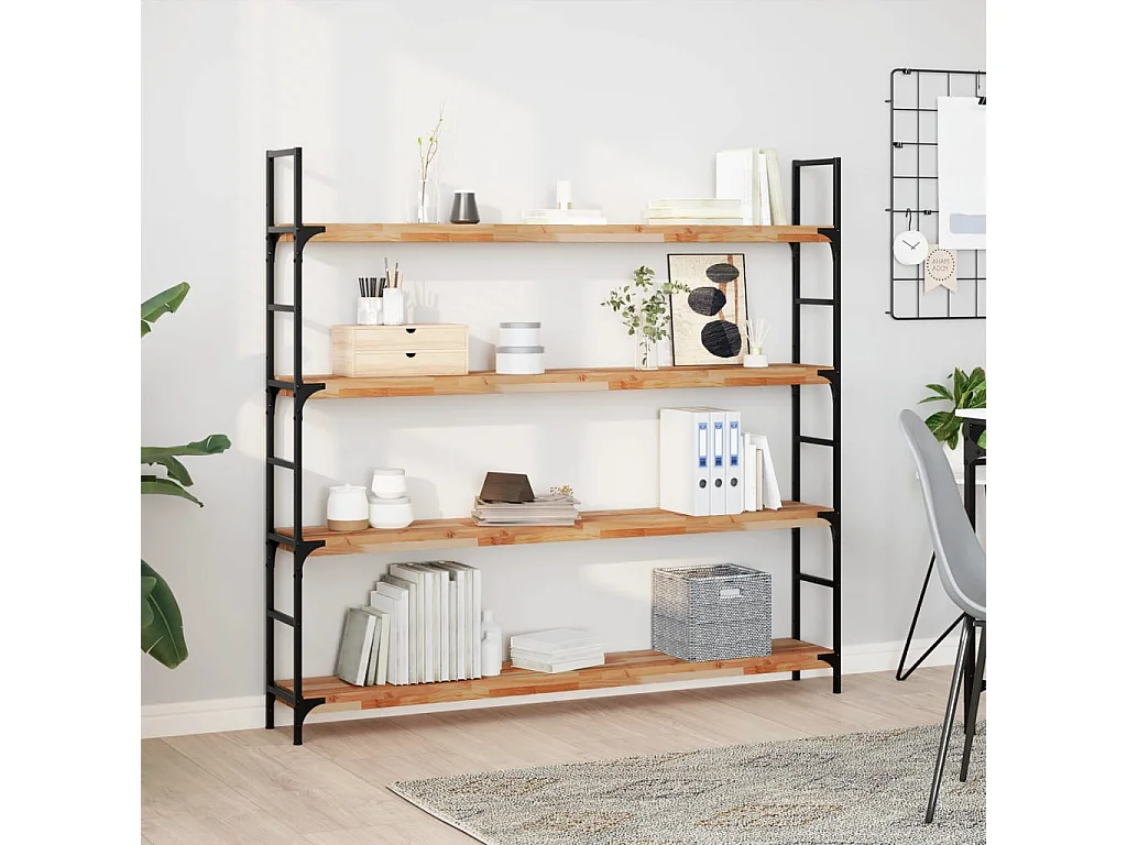 Etagère murale 160x20x4 cm acacia massif finition à l'huile FR732668