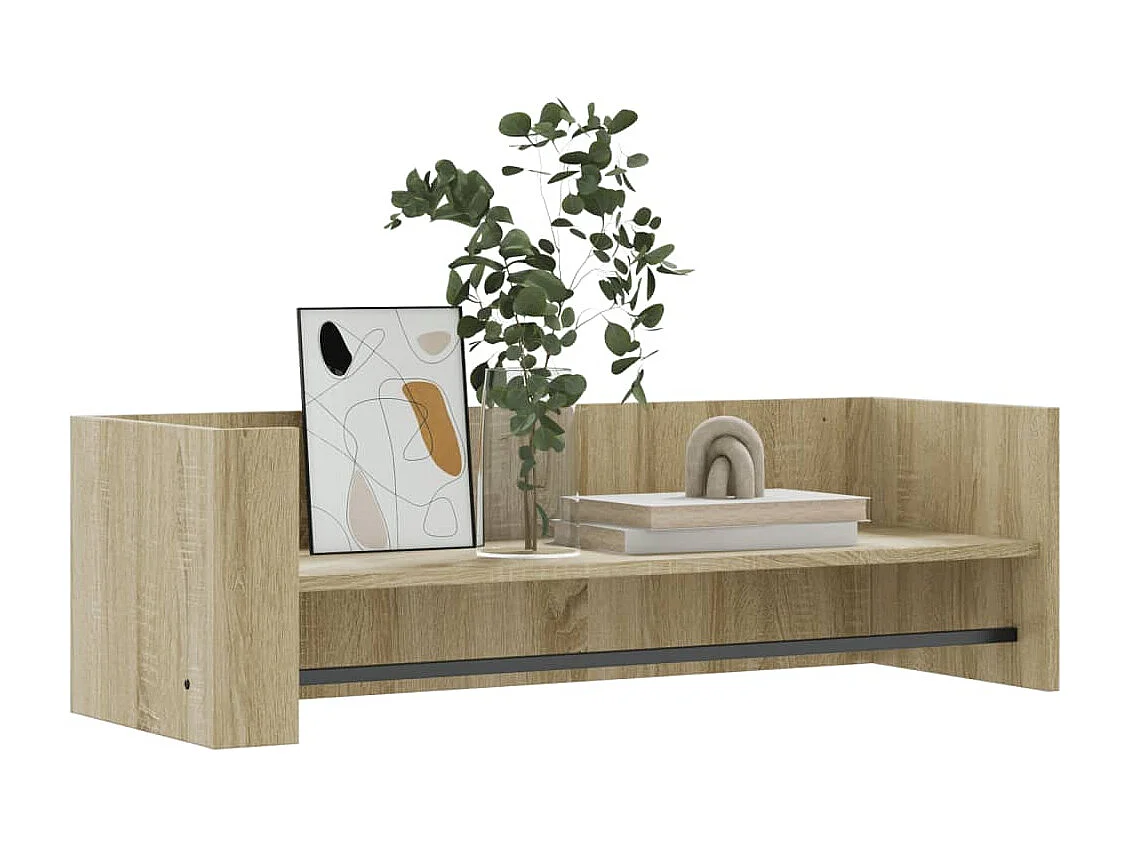 Étagère murale chêne sonoma 100x35x30,5 cm bois d'ingénierie FR698727