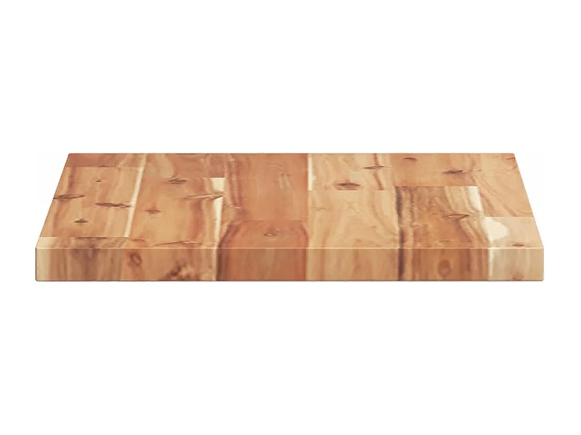 Estantes flotantes 2 uds madera acacia acabado aceite 40x30x2cm ES625078