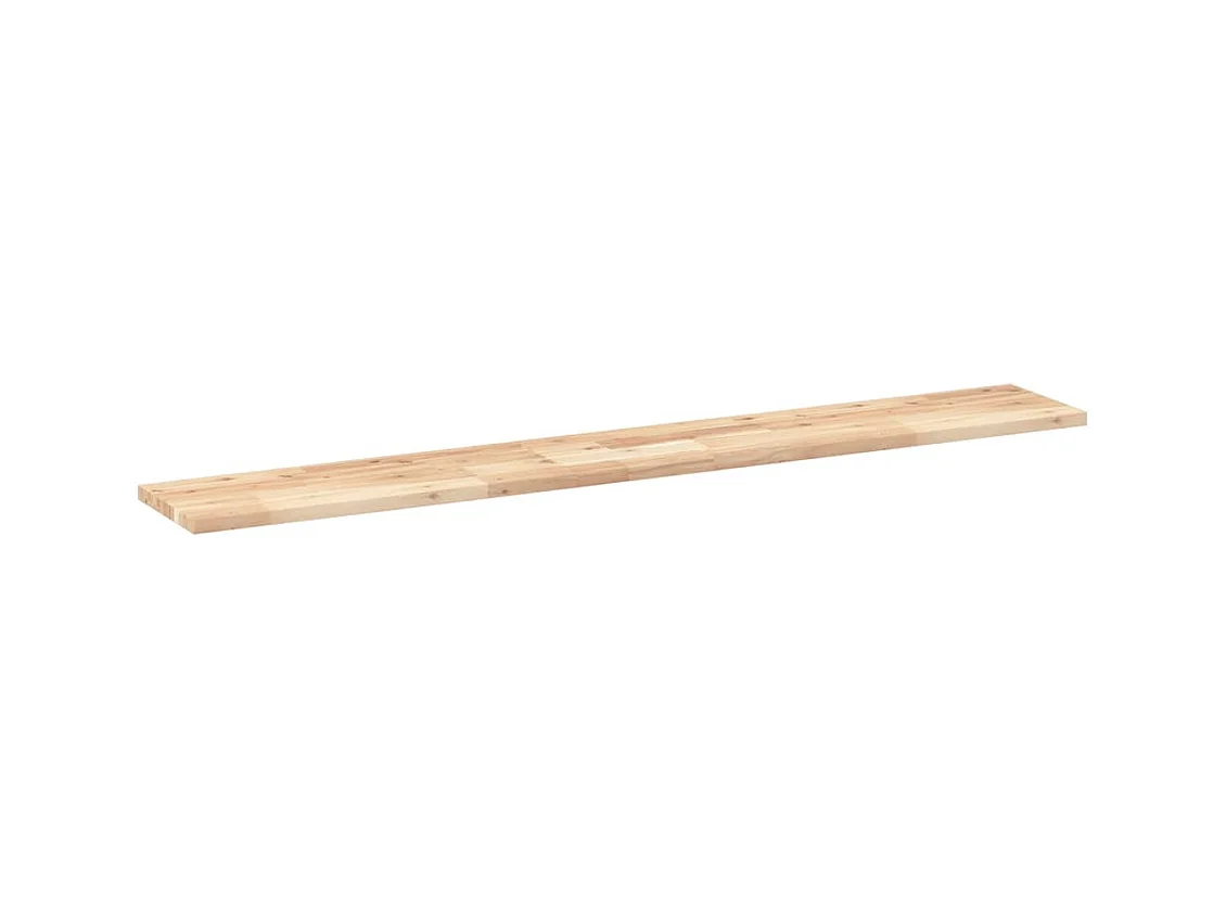 Estante flotante madera maciza de acacia sin tratar 120x20x2 cm ES953516