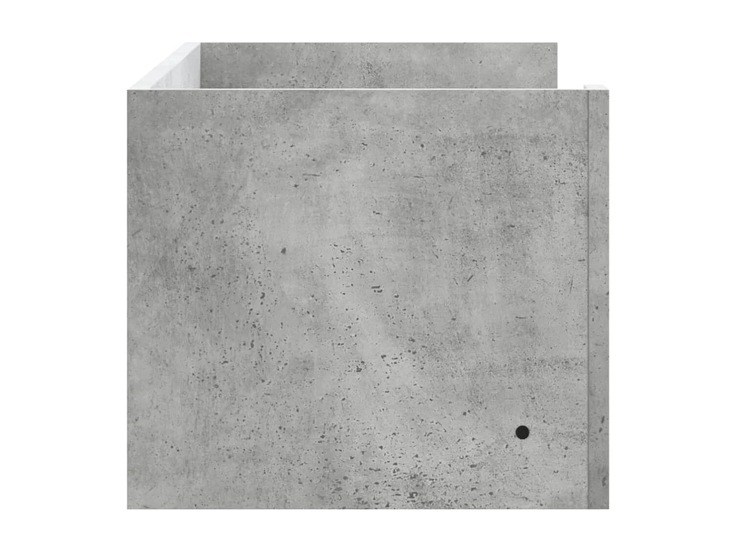 Wandschap 100x35x30,5 cm bewerkt hout betongrijs BE726588