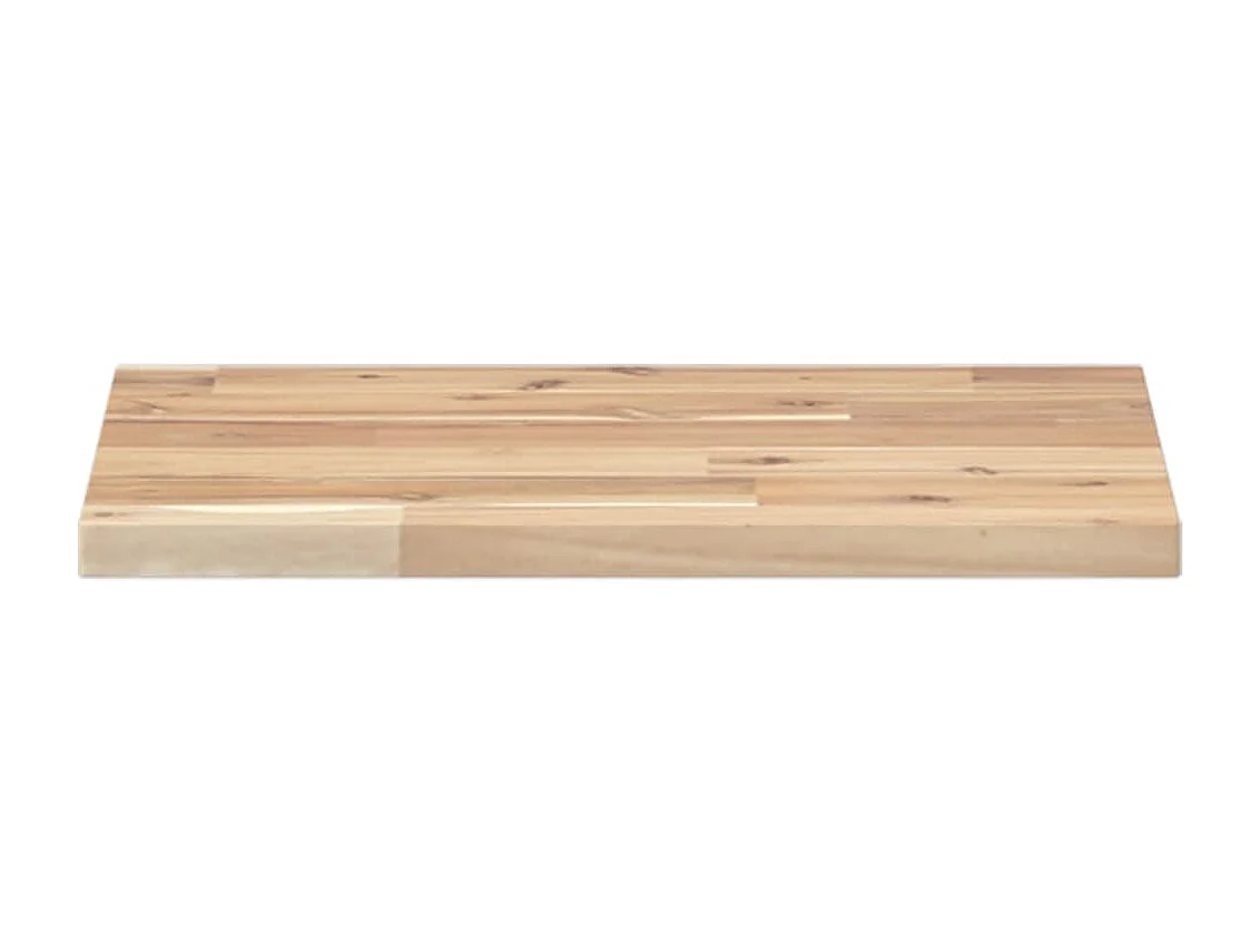 Estantes flotantes 4 uds madera acacia sin tratar 60x30x2 cm ES336707