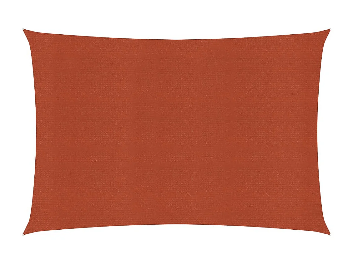 Voile d'ombrage 160 g/m² Terre cuite 3x5 m PEHD FR67687